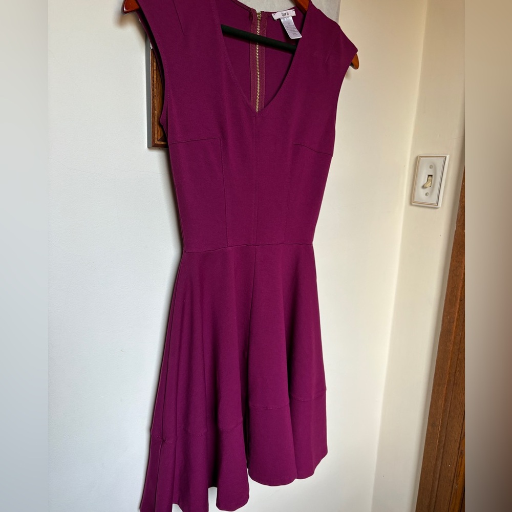 Bar III violet jersey minidress